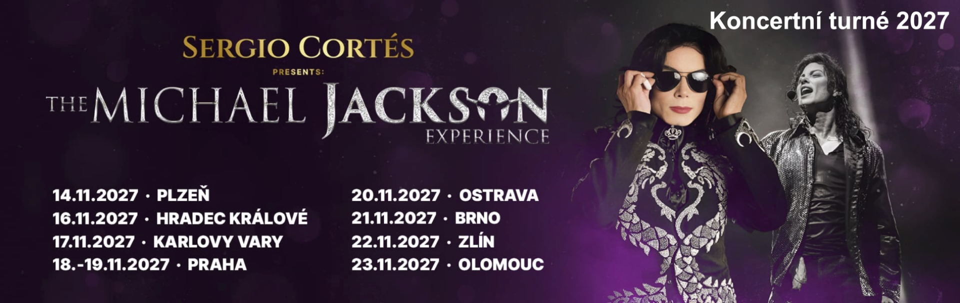 Sergio Cortés – Michael Jackson Experience, koncertní turné Česká republika 2027