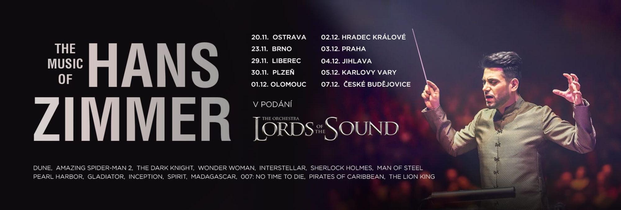 LORDS OF THE SOUND s dechberoucím koncertním programem "The Music of Hans Zimmer"