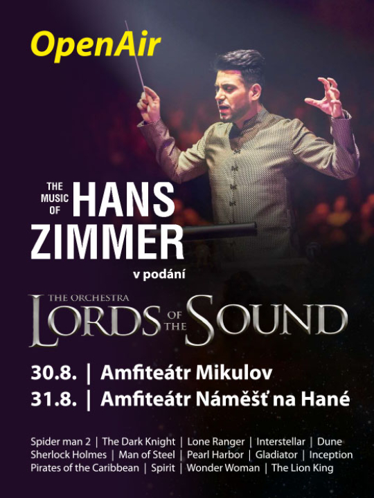 OpenAir - LORDS OF THE SOUND s programem "The music of Hans Zimmer"